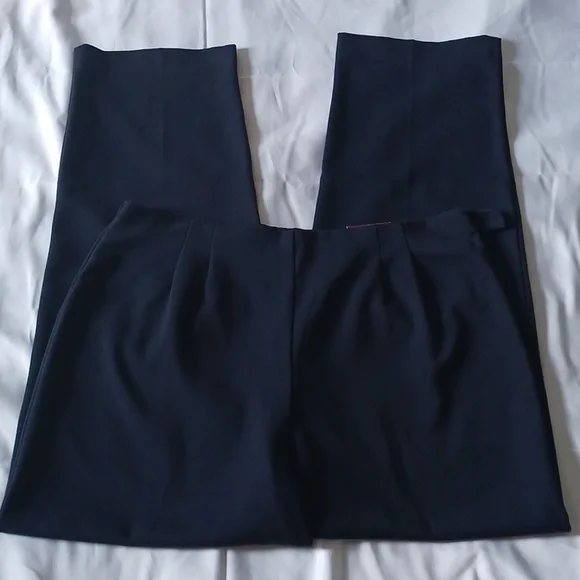 PANTS BY JM COLLECTION DARK BLUE SIZE 14 - Picture 4 of 12